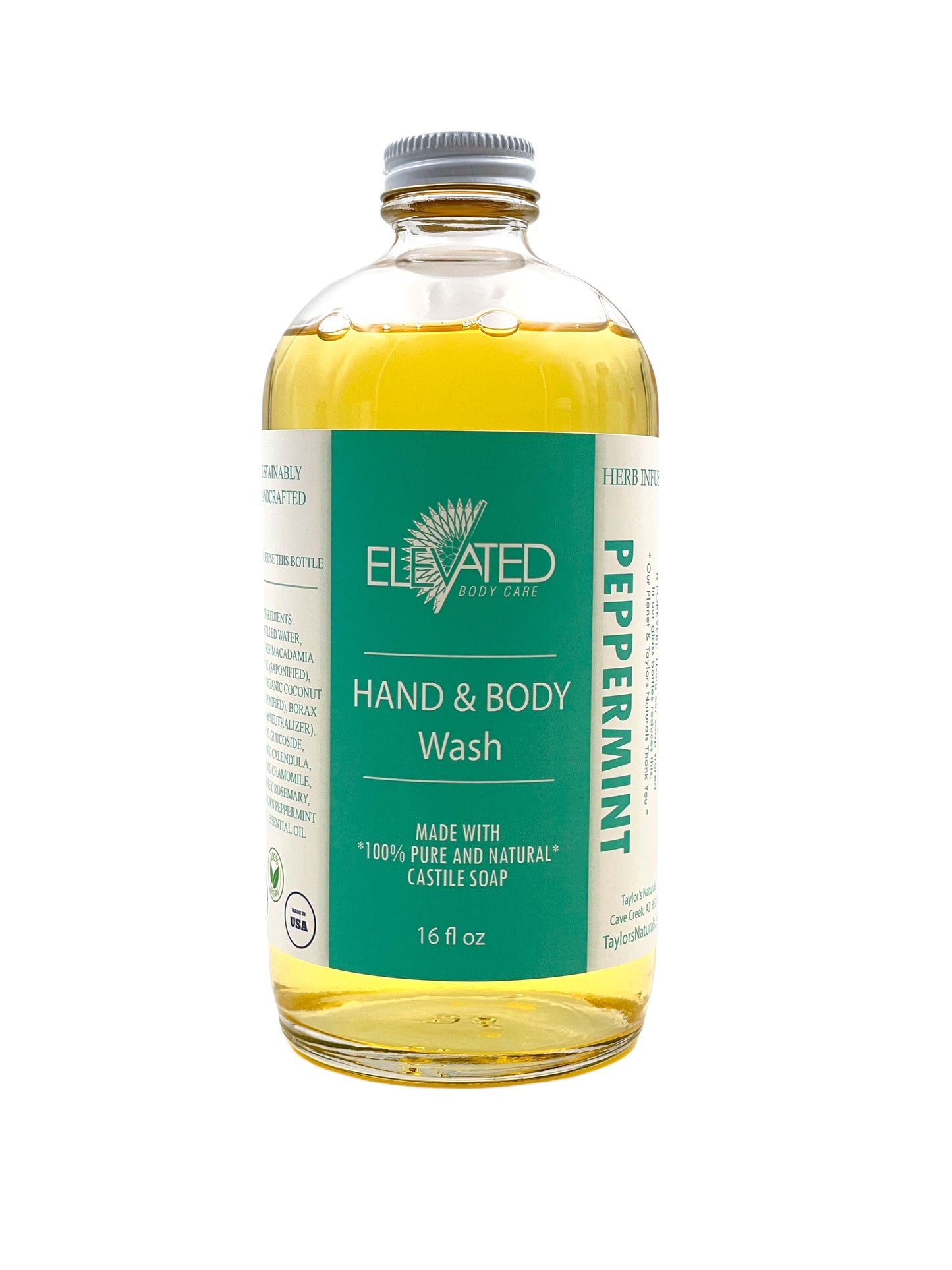 ELEVATED - Herbal Hand & Body Wash - Glass or Aluminum