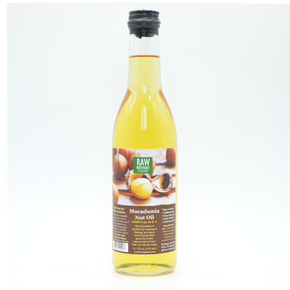 RAW Materials - Macadamia Nut Oil RAW Pure GMO FREE  - 12.7oz