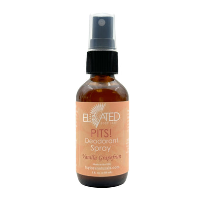 ELEVATED - PITS! Natural SPRAY Deodorant - 2oz or REFILL