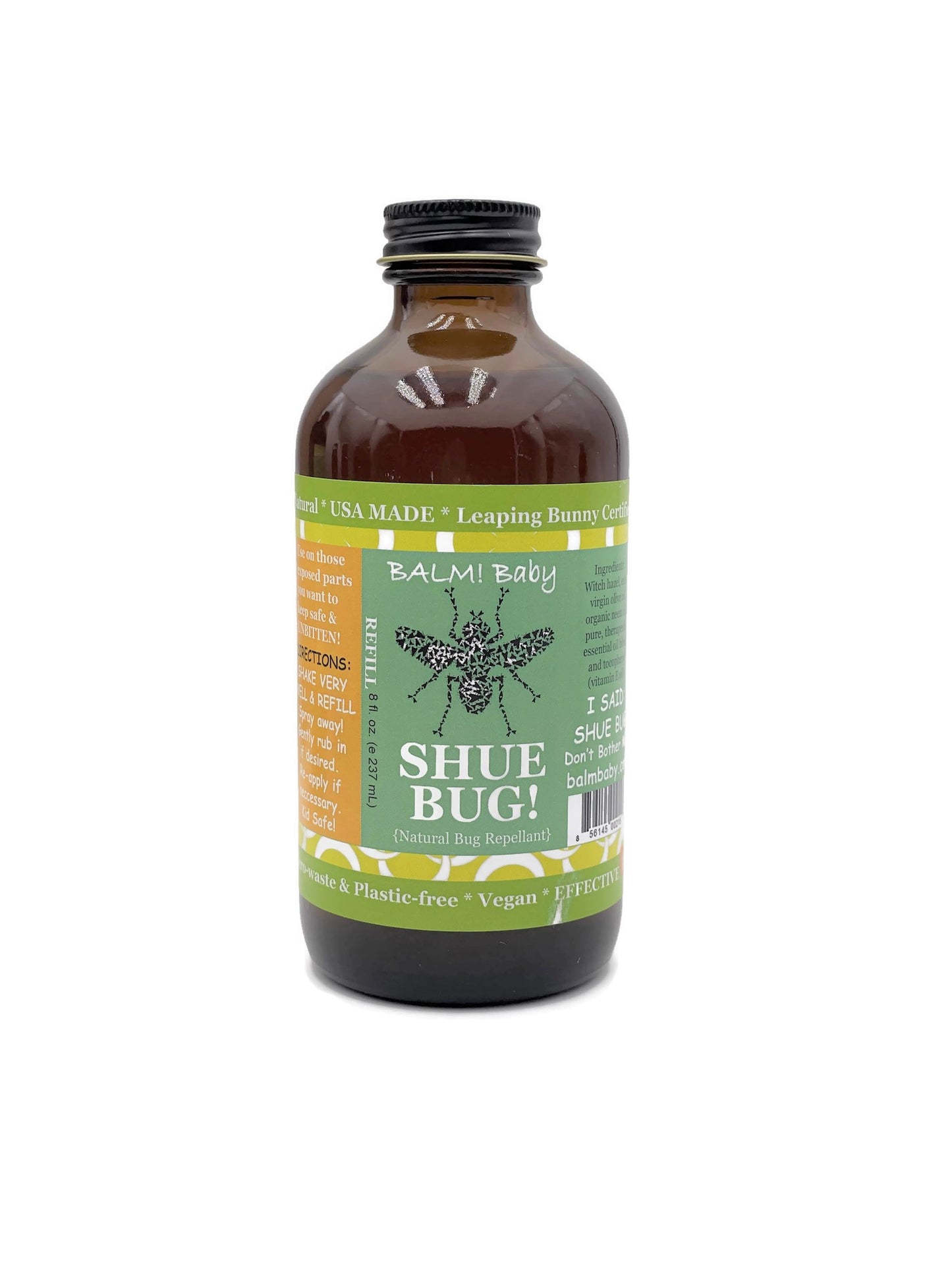 REFILL for BALM! Baby SHEW BUG! Natural Bug Spray- (4oz, 8oz, or 16oz)