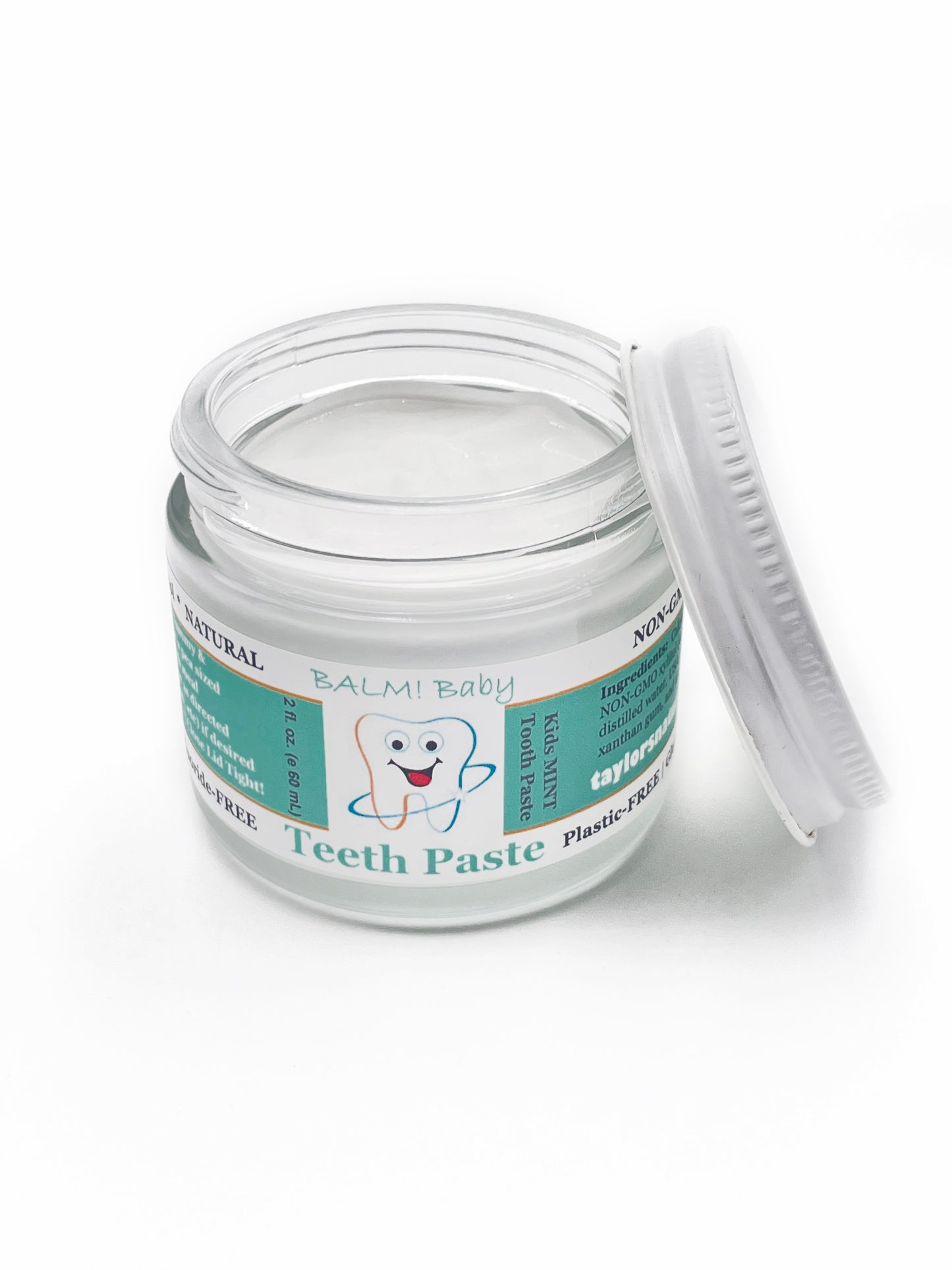 BALM! Baby - Teeth Paste Natural Kids Toothpaste w/ xylitol - Plastic Free jar