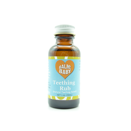 1oz. Teething Rub.  Plastic FREE Packaging!  We NEVER store Eos or ANY of our pure ingredients in toxic plastic (;  Health & Planet-safe!