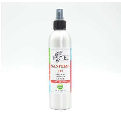 SANITIZE IT!  Natural Household, Car & Surface Sanitizer Travel OR Family Size