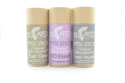 ELEVATED - PITS! STICK Natural Deodorant - 2oz