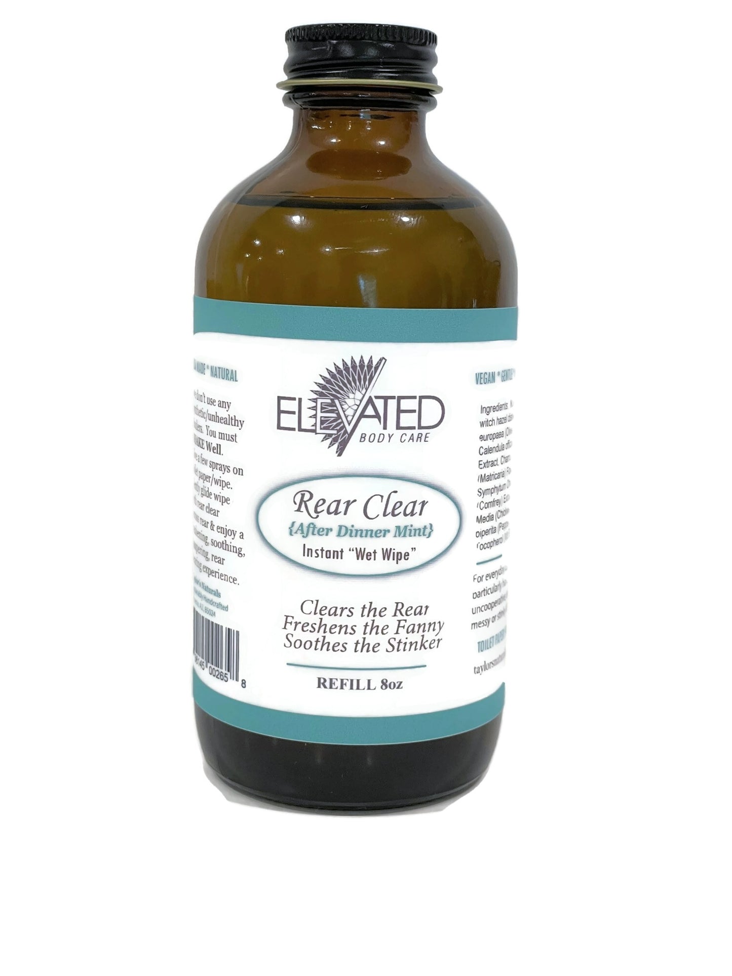 REFILL for ELEVATED - Rear Clear (4oz, 8oz, or 16oz)