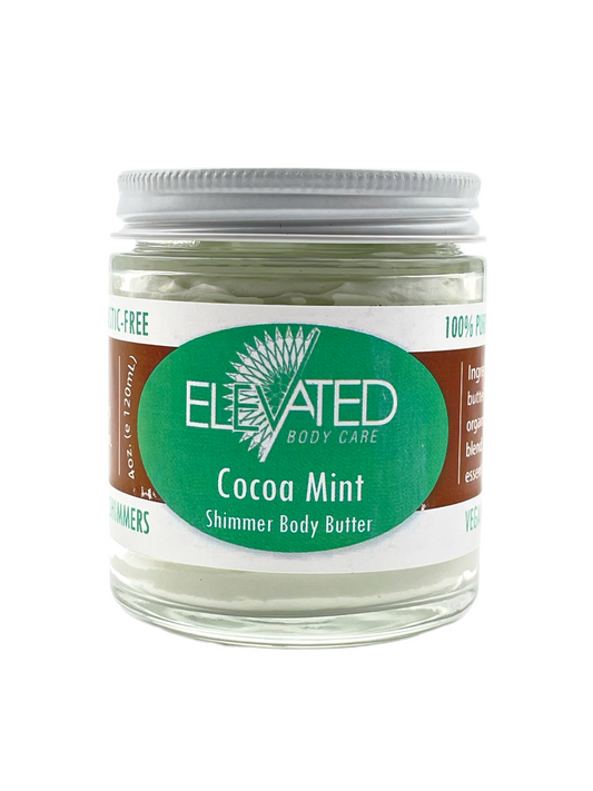 ELEVATED - SHIMMER Cocoa Mint Butter (whipped) - 4oz.