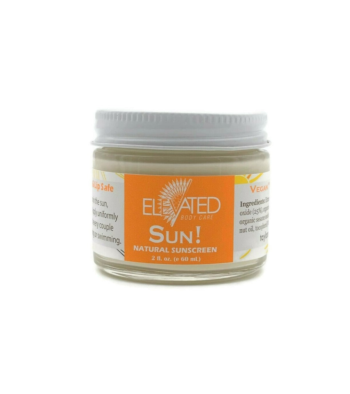 ELEVATED - SUN!  Natural SunScreen - 2oz.