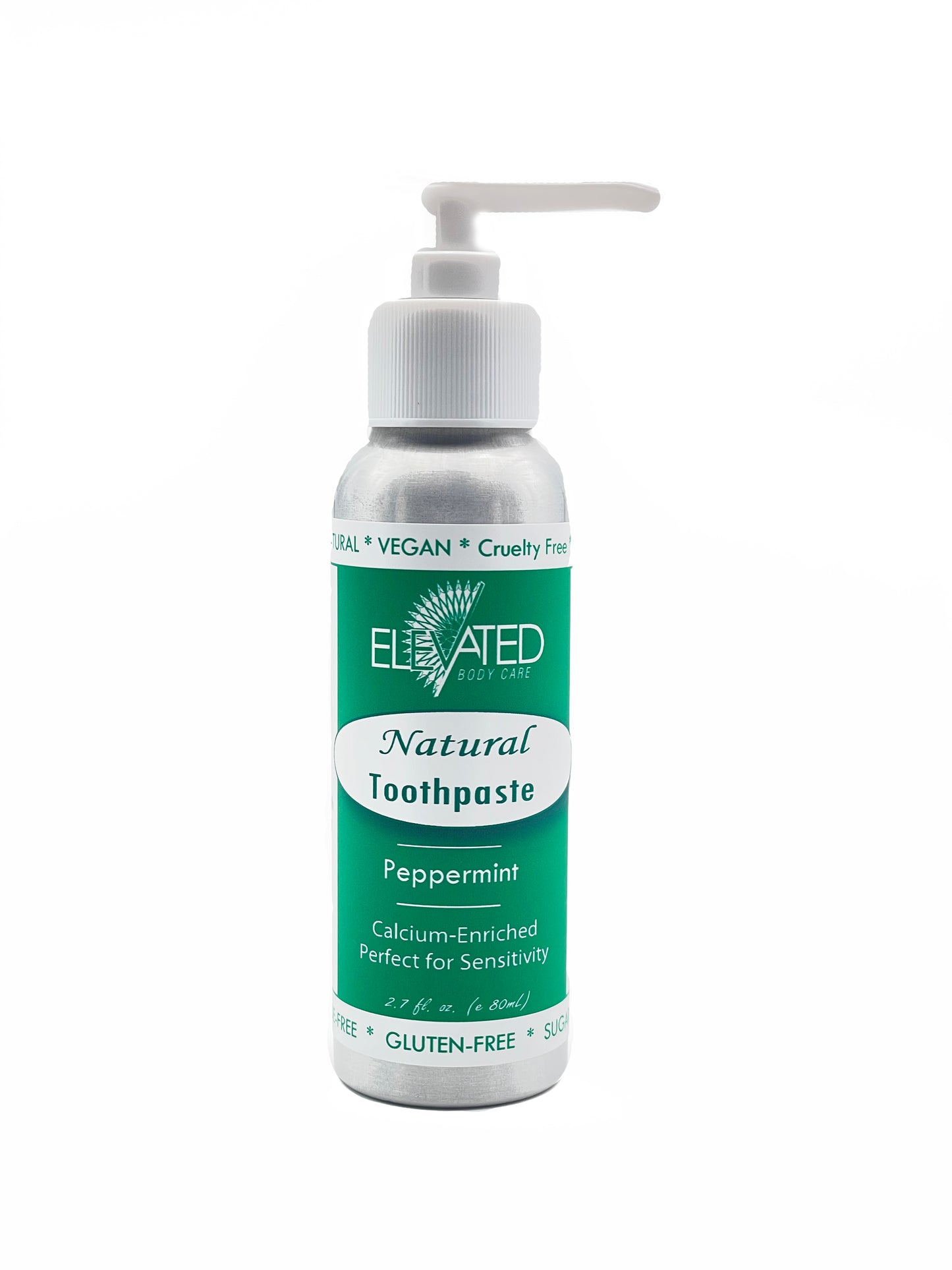 ELEVATED - Natural Fluoride Free Toothpaste w/ Pump